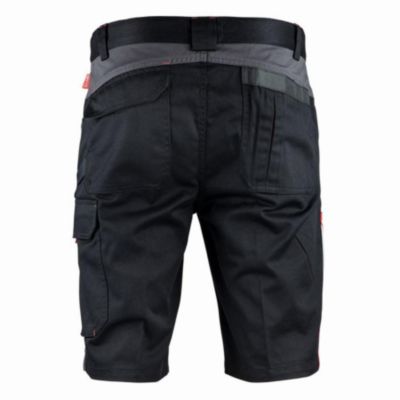 Bermuda de travail Turn FXWW6000E-S Noir/Gris/Rouge taille S