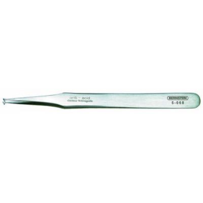 BERSTEIN 5-068 Pince brucelle CMS 13 SA arrondie 120 mm, acier inoxydable.