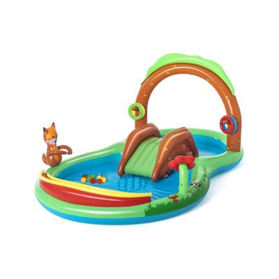Bestway Aire de jeux avec pataugeoire Friendly Woods 295 x 199 x 130 cm
