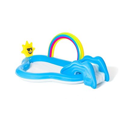 Bestway Aire de jeux avec pataugeoire Rainbow 'n Shine 257 x 145 x 91 cm