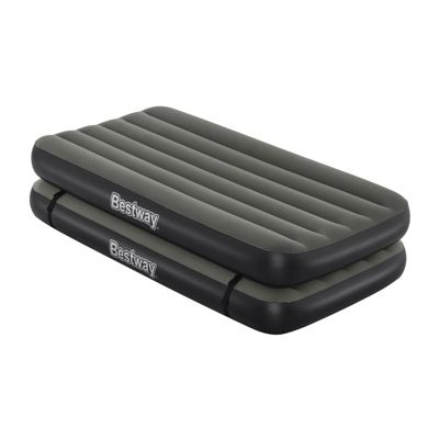 Bestway Matelas gonflable 2 personnes 188 x 99 x 25 cm lits jumeaux 3 en 1