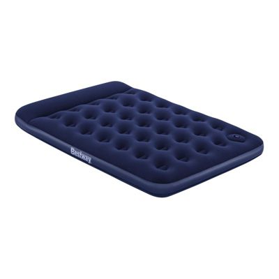 Bestway Matelas gonflable camping 2 personnes 191x137x22cm pompe à pied intégrée