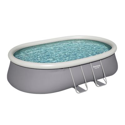Bestway Piscine gonflable ovale Bestway Fast Set 549 x 366 x 122 cm grise