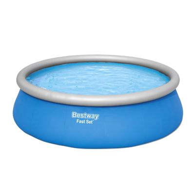 Bestway Piscine gonflable ronde Bestway Fast Set 457 x 122 cm bleu