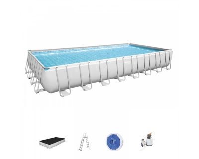 Bestway Piscine hors sol rectangle Power Steel 956 x 488 x 132 cm