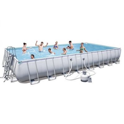 Bestway Piscine hors sol rectangle Power Steel 956 x 488 x 132 cm