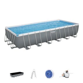 BESTWAY Piscine hors sol rectangulaire 732 x 366 x 132 cm Power Steel