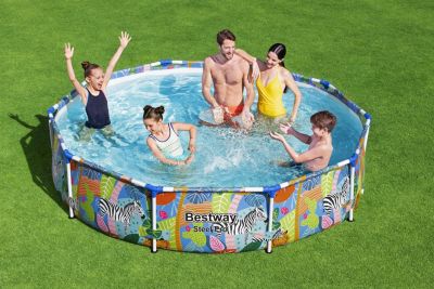 BESTWAY Piscine hors sol ronde 305x66 cm Steel Pro