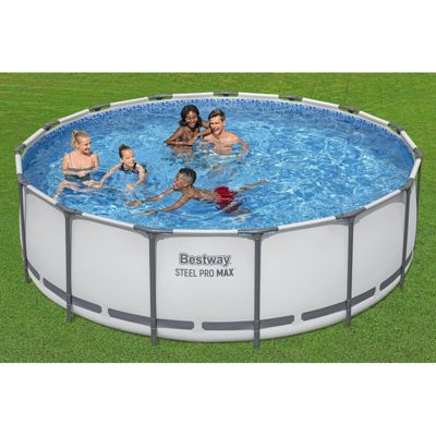 Bestway Piscine hors sol ronde Steel Pro Max 457 x 122 cm avec filtre à cartouche