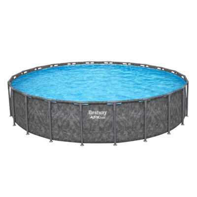 Bestway Piscine hors sol tubulaire ronde Bestway APX 365 671 x 132 cm gris foncé