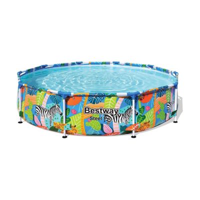 Bestway Piscine hors sol tubulaire ronde Bestway Steel Pro 305 x 66 cm décor animaux