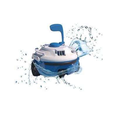 Bestway Robot piscine sans fil Guppy bleu nettoyage fond plat 10 m² max