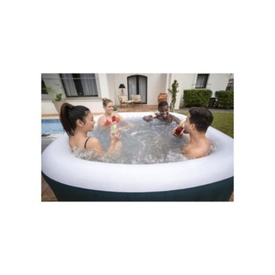 Bestway Spa gonflable carré Lay-Z-Spa Ibiza AirJet EnergySense 4-6 personnes