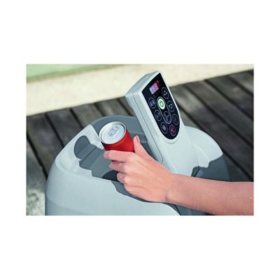 Bestway Spa gonflable carré Lay-Z-Spa Ibiza AirJet EnergySense 4-6 personnes