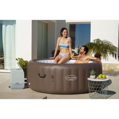 Bestway Spa gonflable rond Lay-Z-Spa Dominica Smart HydroJet Wifi 4-6 personnes
