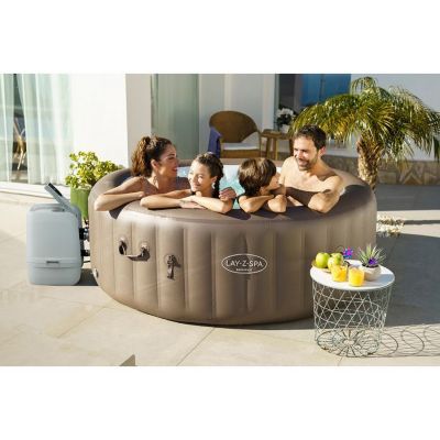 Bestway Spa gonflable rond Lay-Z-Spa Dominica Smart HydroJet Wifi 4-6 personnes