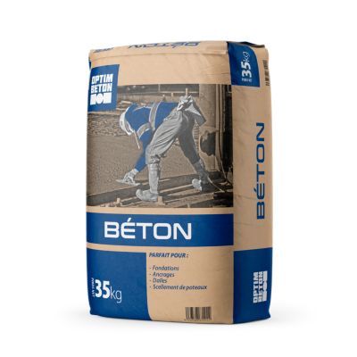Béton 35kg pour fondations, ancrages, dalles