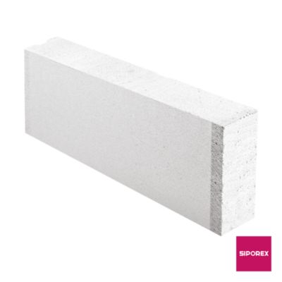 Béton cellulaire Siporex 62,5 x 25 x ép.10 cm