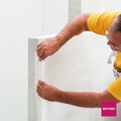Béton cellulaire Siporex 62,5 x 25 x ép.10 cm