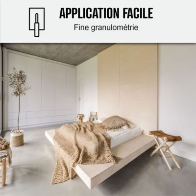 BETON CIRE CARRELAGE POUR SOLS ET MURS - KIT BETON CIRE SUR CARRELAGE Canard Gris Bleuté - 5 m² (en 2 couches) - ARCANE INDUSTRIES