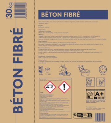 Béton fibré technique 30 kg
