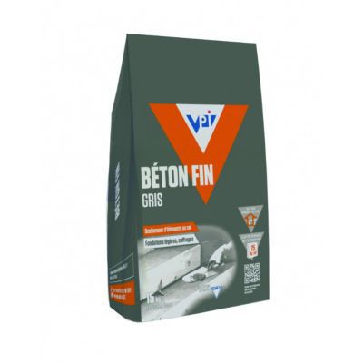 Beton fin gris 15kg VPI fondations legeres