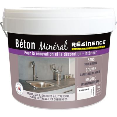 Béton minéral Résinence blanc à teinter 6kg