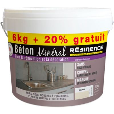 Béton minéral Résinence terracotta 6kg + 20% gratuit