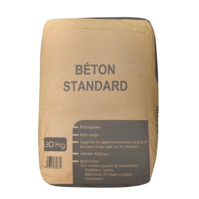 Beton neutre pret a gacher 30 kg multi usage