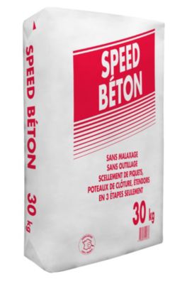 Béton neutre prêt à l'emploi sans malaxage Speed béton sac 30kg VPI