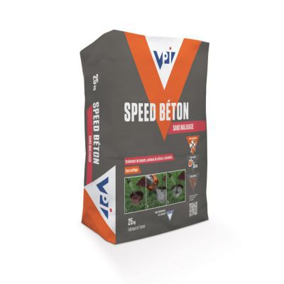 Béton neutre sans malaxage Speed béton VPI sac de 25kg