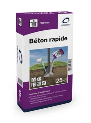 Beton rapide Cantillana 25 kg poudre grise