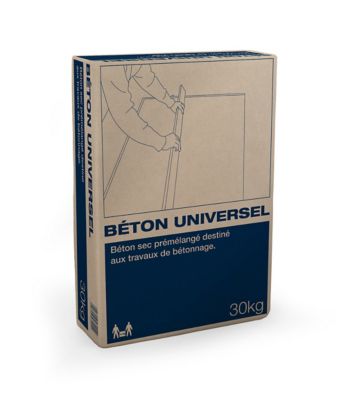 Béton universel sec prémélangé sac de 30 kg