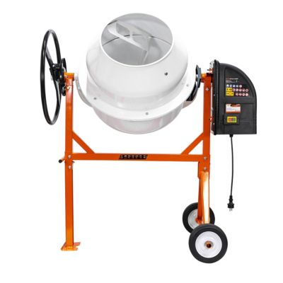 Betonniere electrique RURIS Betalux 1200X 650 W, cuve 120 L, couronne en fonte, chassis robuste, malaxage beton et mortier