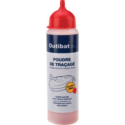Biberon de poudre rouge - Outibat - 200 g