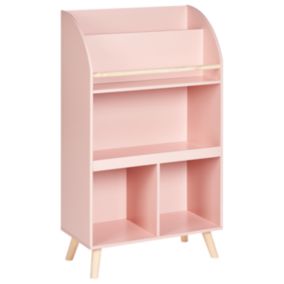 Bibliothèque à 3 niveaux rose pastel LILOET