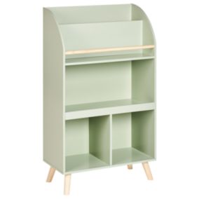Bibliothèque à 3 niveaux vert clair LILOET