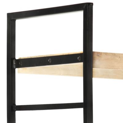 Bibliothèque à 4 niveaux 124x30x180 cm Bois de manguier massif vidaXL