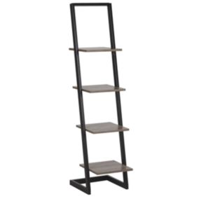 Bibliothèque 4 étagères JOPLIN 143 cm Noir