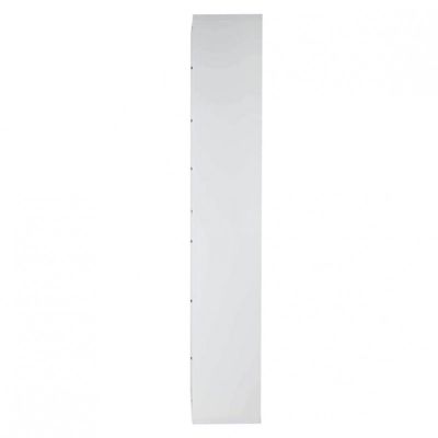 Bibliothèque colonne 217 cm 6 niches décor blanc - REVERSO