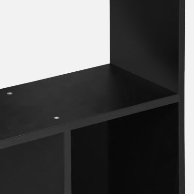 Bibliothèque design asymétrique   Pieter   5 étagères. 10 compartiments de rangement. 83x23x173cm