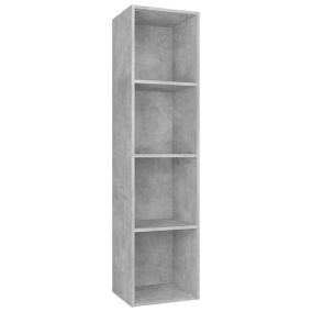 Bibliothèque/Meuble TV Gris béton 36x30x143cm vidaXL
