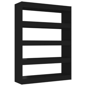 Bibliothèque/Séparateur de pièce Noir 100x30x135 cm