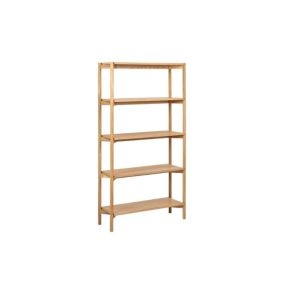 Bibliothèque scandinave en chêne clair 4 tablettes - BRENDA