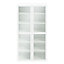 Bibliothèque portes battantes vitrées blanches GoodHome Atomia H. 187,5 x L. 100 x P. 37 cm
