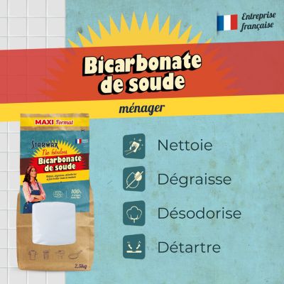 Bicarbonate de soude technique Starwax The fabulous 2,5kg