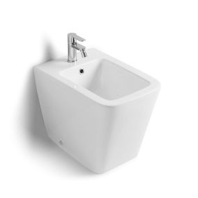 Bidet Au Sol Carré En Céramique Murale - Rock