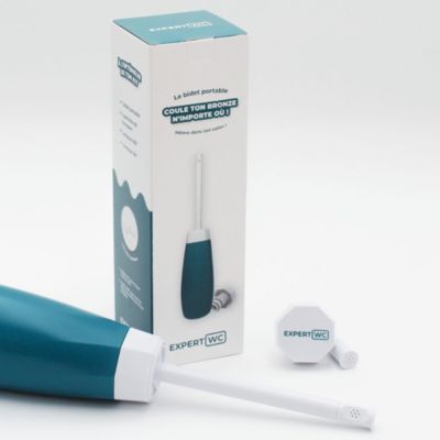 Bidet Portable Japonais pour Toilette Intime - 2 embouts ajustables - Marque Française - 400 ml - Douchette de Voyage - Expert WC