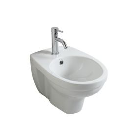 Bidet Suspendu En Céramique Blanche - Cipro