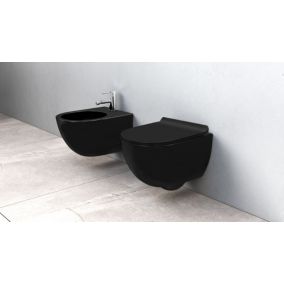 Bidet suspendu REA Carlo mini black mat